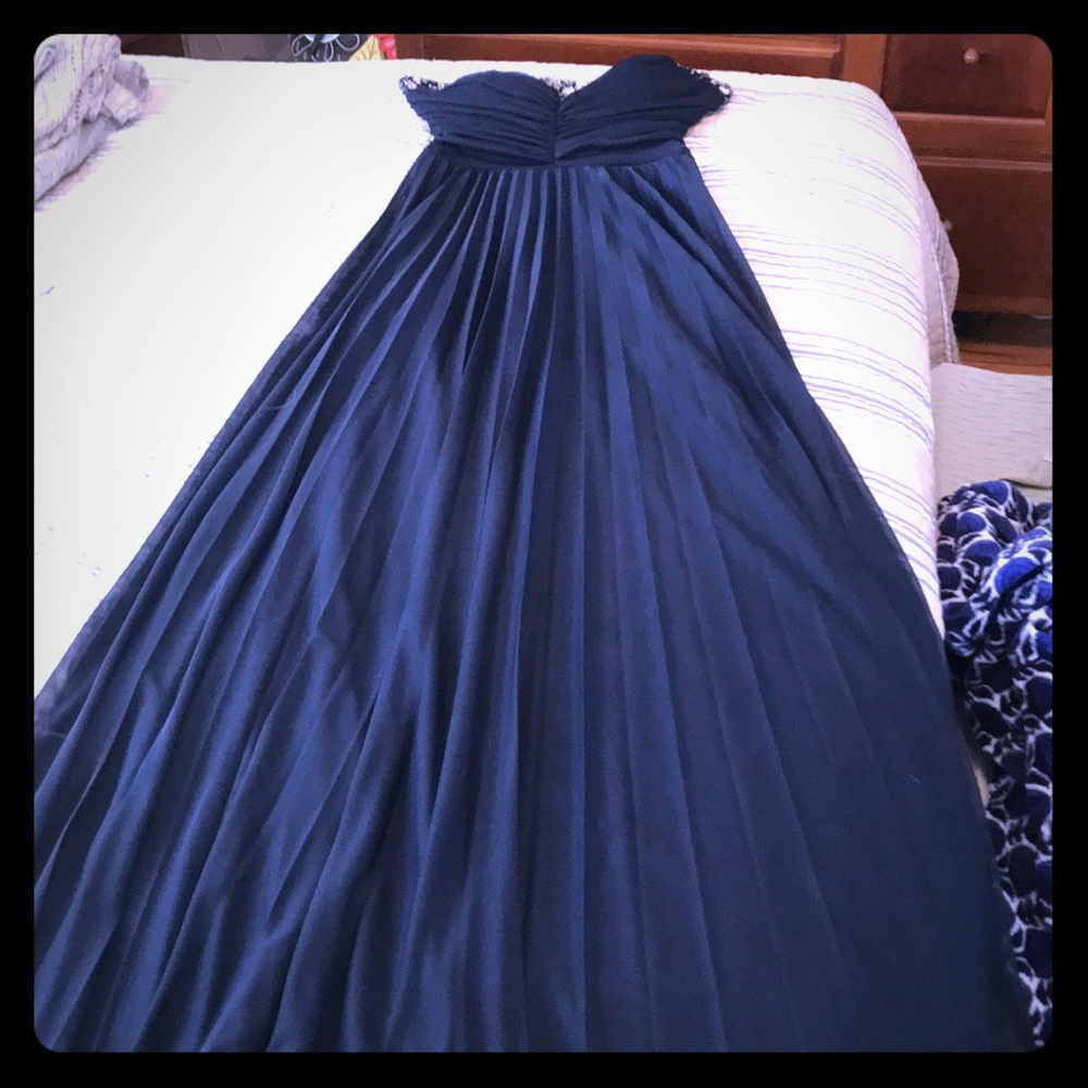 Navy Junior formal dress, full length